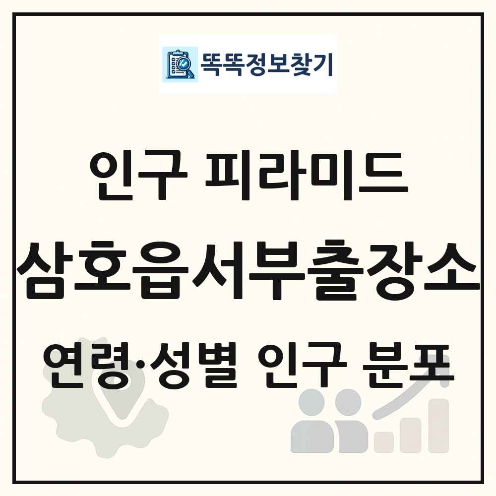 삼호읍서부출장소 인구 피라미드 링크 그림